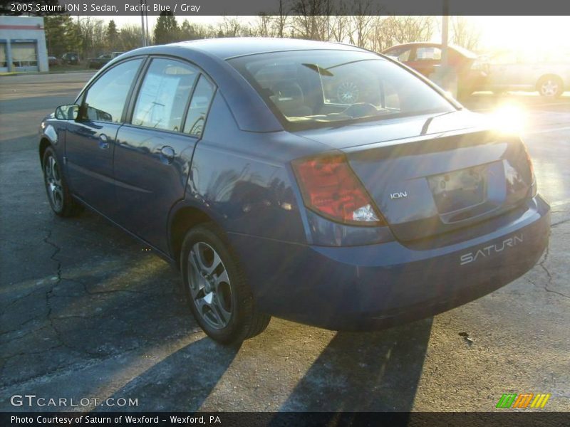 Pacific Blue / Gray 2005 Saturn ION 3 Sedan