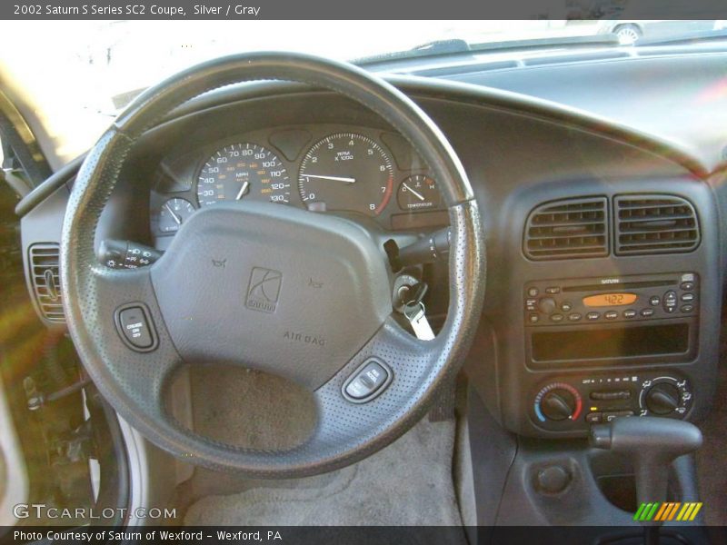 Silver / Gray 2002 Saturn S Series SC2 Coupe