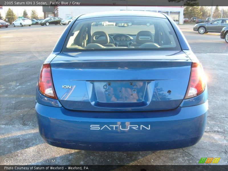 Pacific Blue / Gray 2005 Saturn ION 3 Sedan