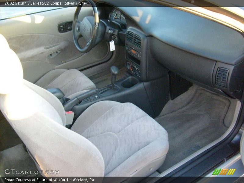 Silver / Gray 2002 Saturn S Series SC2 Coupe