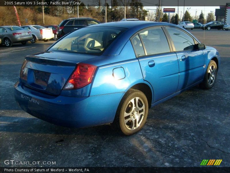 Pacific Blue / Gray 2005 Saturn ION 3 Sedan