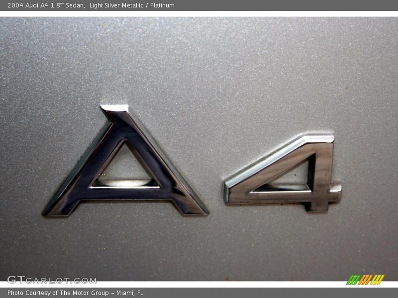 Light Silver Metallic / Platinum 2004 Audi A4 1.8T Sedan