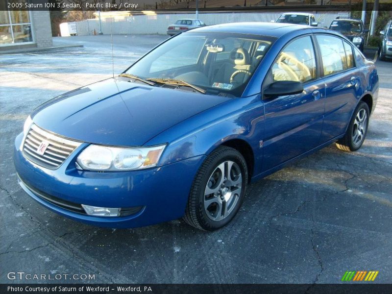 Pacific Blue / Gray 2005 Saturn ION 3 Sedan