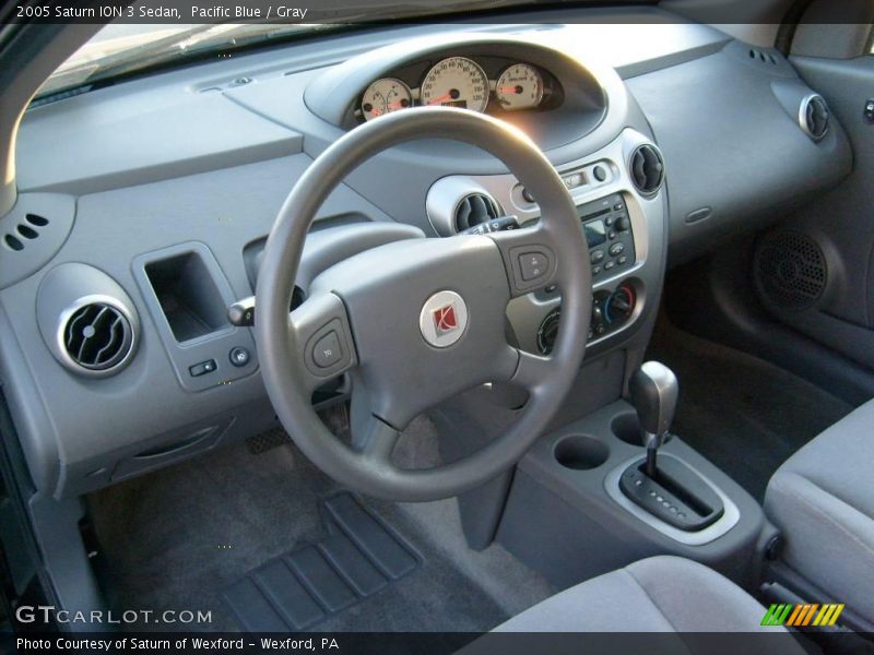 Pacific Blue / Gray 2005 Saturn ION 3 Sedan