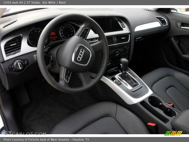 Ibis White / Black 2009 Audi A4 2.0T Sedan