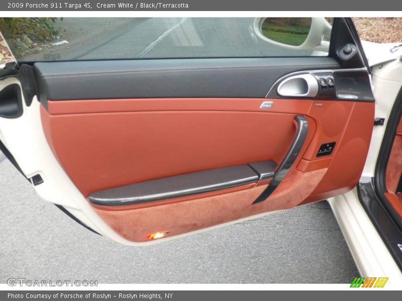Cream White / Black/Terracotta 2009 Porsche 911 Targa 4S