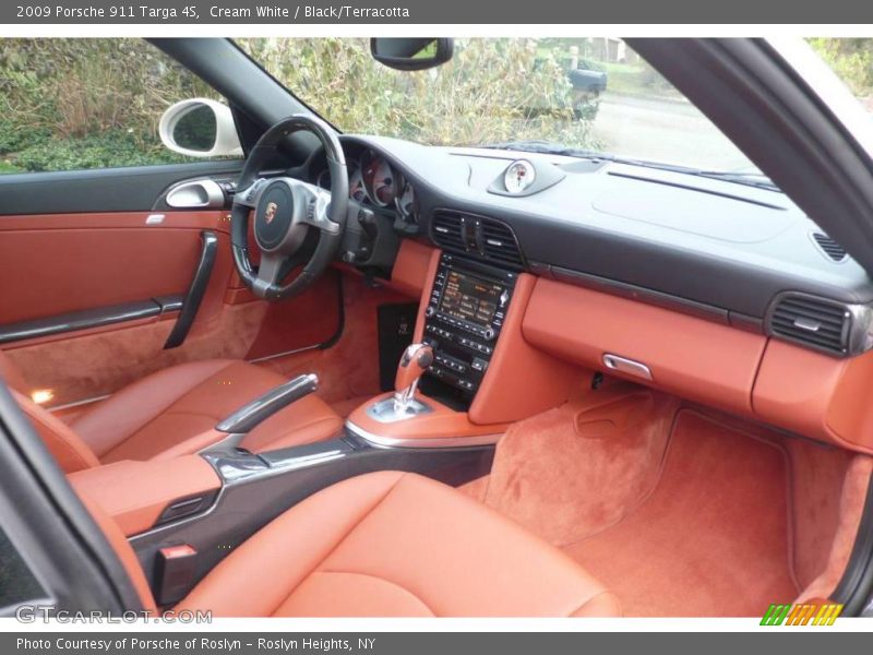 Cream White / Black/Terracotta 2009 Porsche 911 Targa 4S