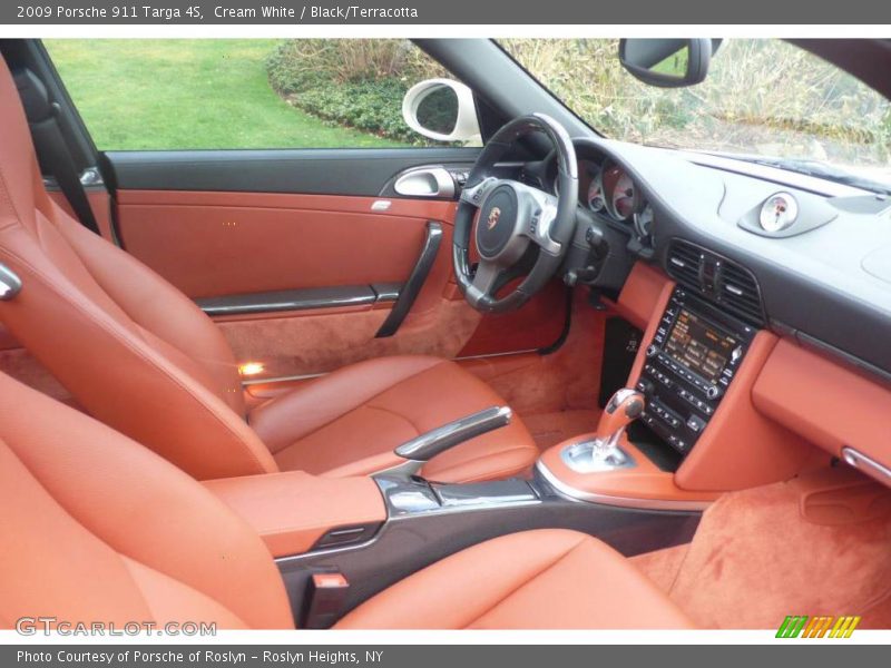 Cream White / Black/Terracotta 2009 Porsche 911 Targa 4S