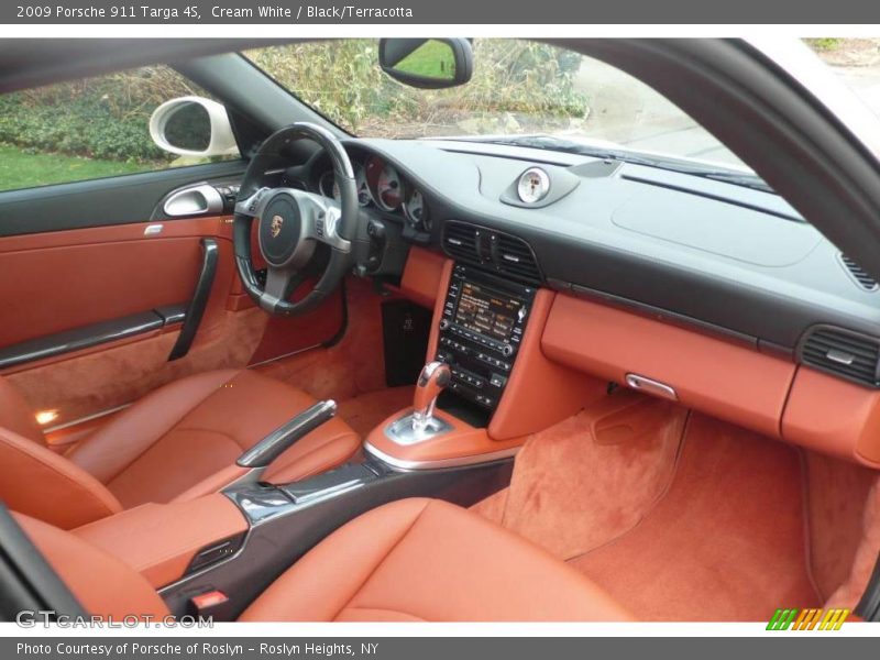 Cream White / Black/Terracotta 2009 Porsche 911 Targa 4S