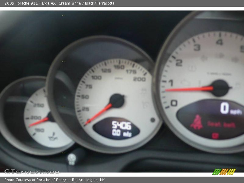 Cream White / Black/Terracotta 2009 Porsche 911 Targa 4S