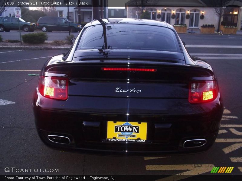 Black / Black 2009 Porsche 911 Turbo Coupe
