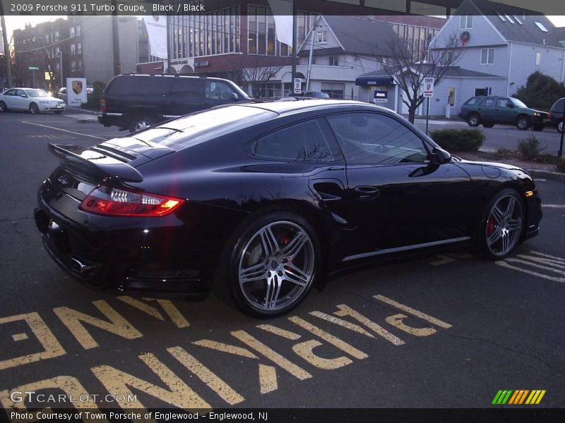 Black / Black 2009 Porsche 911 Turbo Coupe