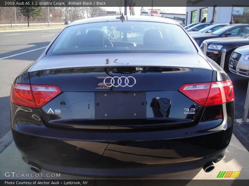 Brilliant Black / Black 2009 Audi A5 3.2 quattro Coupe