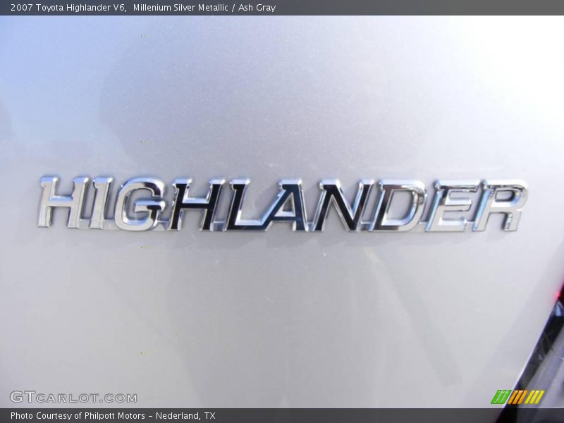 Millenium Silver Metallic / Ash Gray 2007 Toyota Highlander V6
