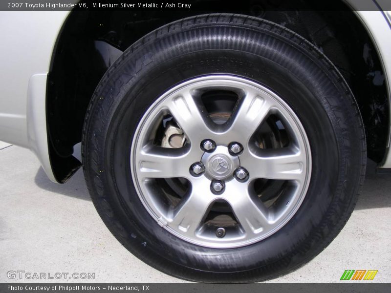 Millenium Silver Metallic / Ash Gray 2007 Toyota Highlander V6