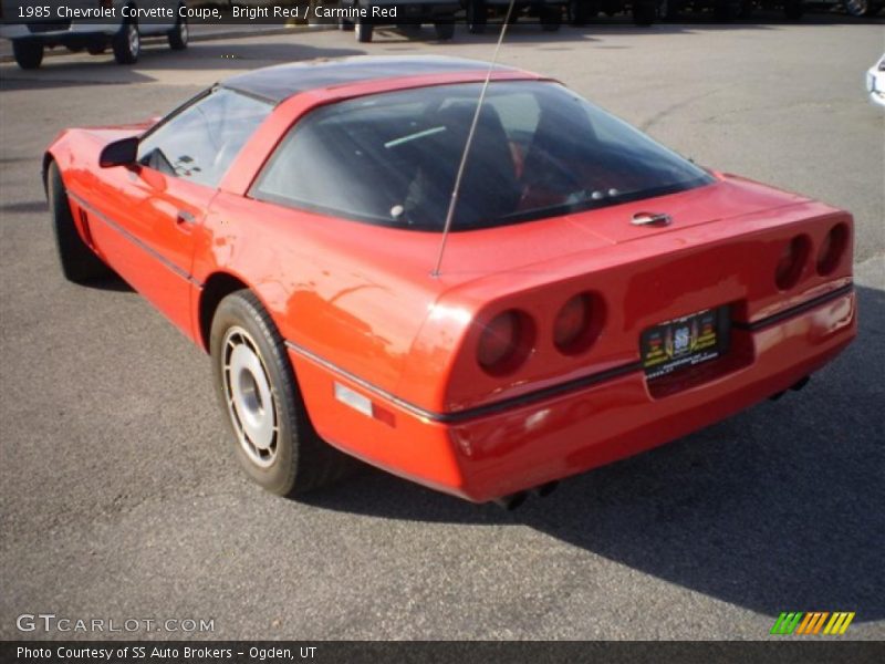 Bright Red / Carmine Red 1985 Chevrolet Corvette Coupe