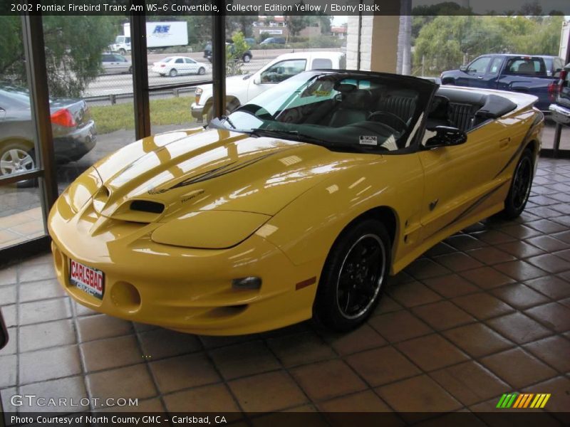 Collector Edition Yellow / Ebony Black 2002 Pontiac Firebird Trans Am WS-6 Convertible