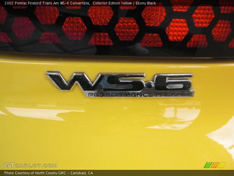 Collector Edition Yellow / Ebony Black 2002 Pontiac Firebird Trans Am WS-6 Convertible