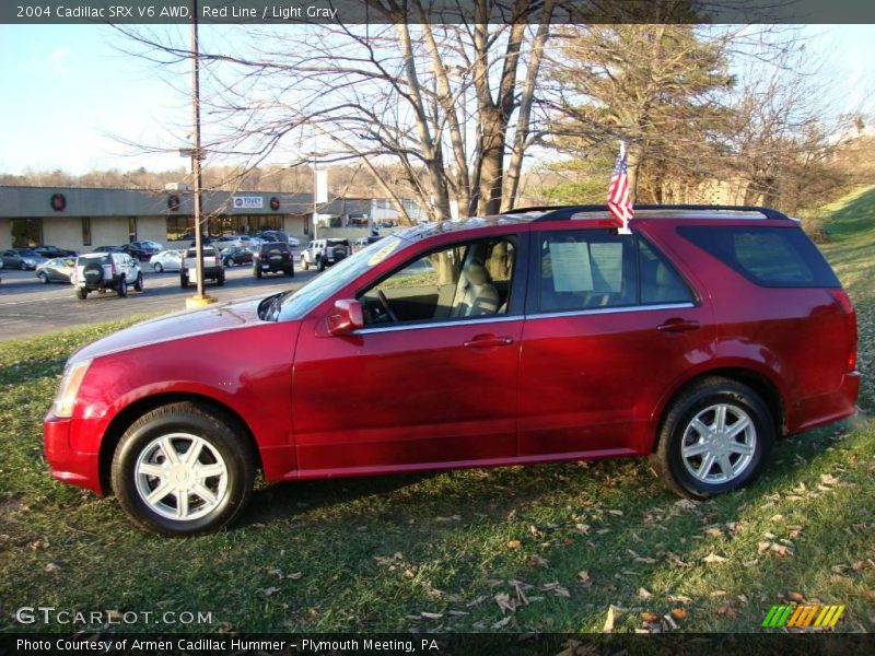 Red Line / Light Gray 2004 Cadillac SRX V6 AWD