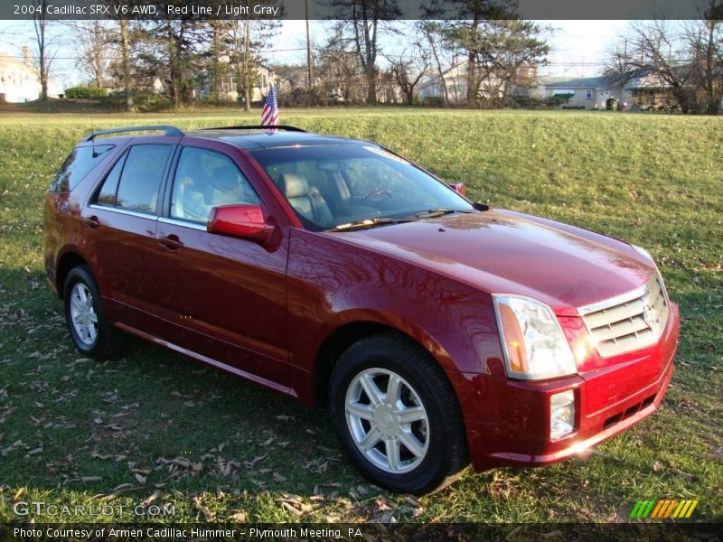 Red Line / Light Gray 2004 Cadillac SRX V6 AWD