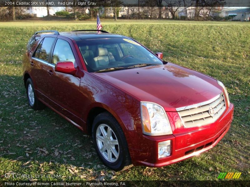 Red Line / Light Gray 2004 Cadillac SRX V6 AWD