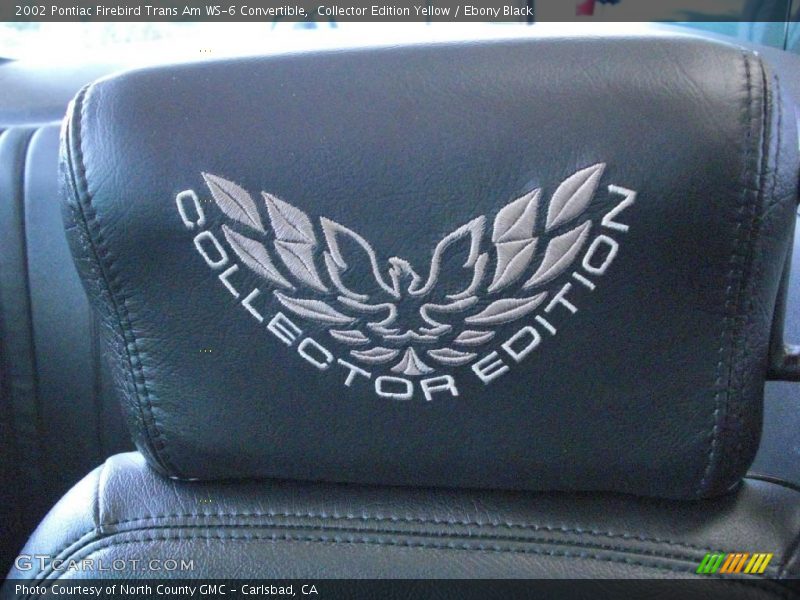 Collector Edition Yellow / Ebony Black 2002 Pontiac Firebird Trans Am WS-6 Convertible