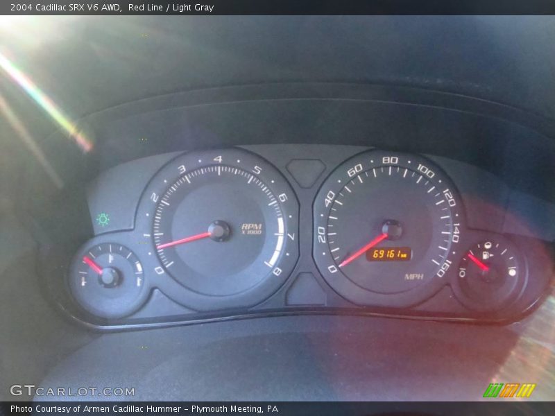 Red Line / Light Gray 2004 Cadillac SRX V6 AWD