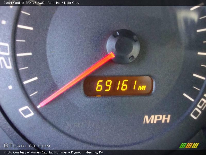Red Line / Light Gray 2004 Cadillac SRX V6 AWD