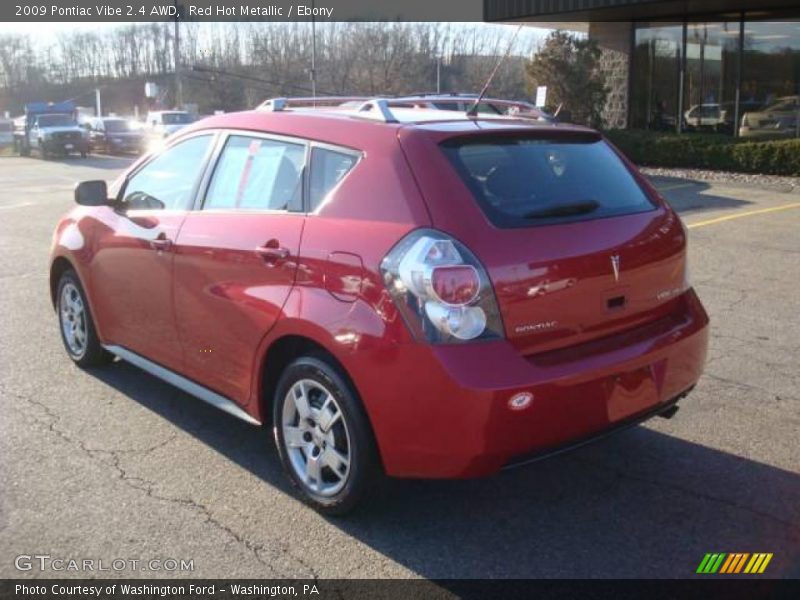 Red Hot Metallic / Ebony 2009 Pontiac Vibe 2.4 AWD