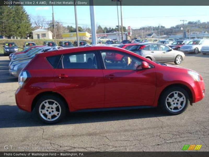 Red Hot Metallic / Ebony 2009 Pontiac Vibe 2.4 AWD