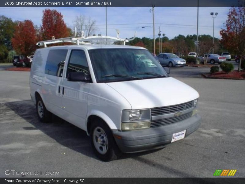 Summit White / Blue 2005 Chevrolet Astro Commercial Van