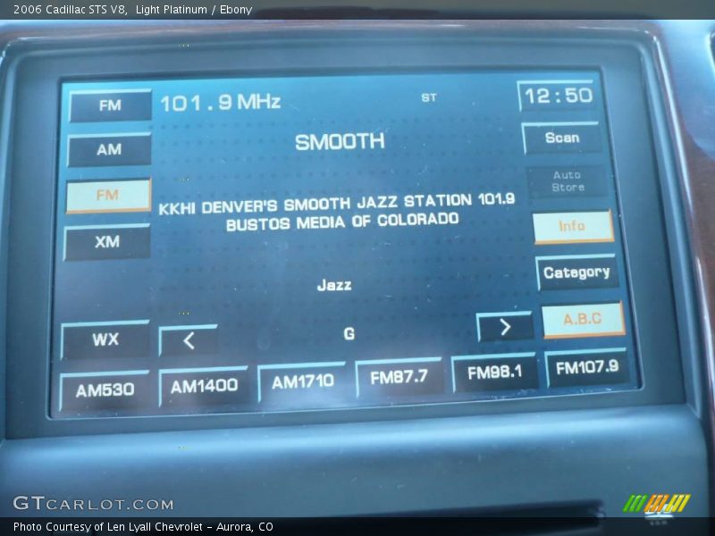 Light Platinum / Ebony 2006 Cadillac STS V8