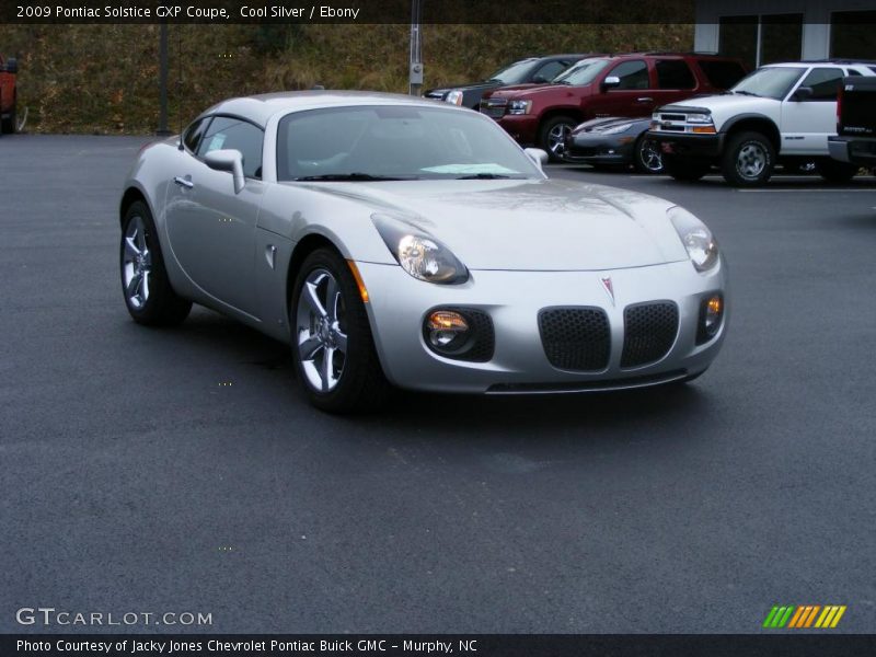 Cool Silver / Ebony 2009 Pontiac Solstice GXP Coupe