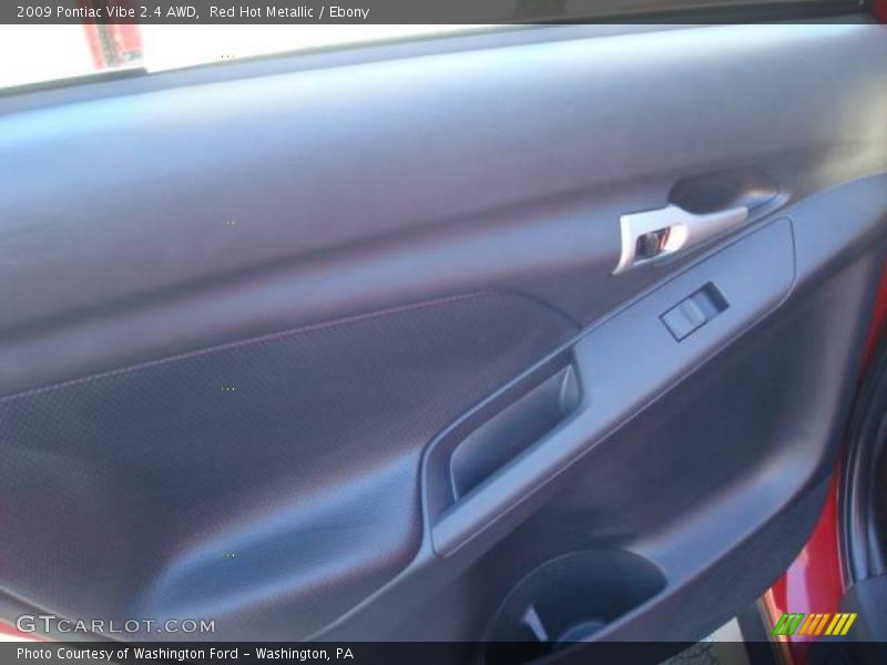 Red Hot Metallic / Ebony 2009 Pontiac Vibe 2.4 AWD