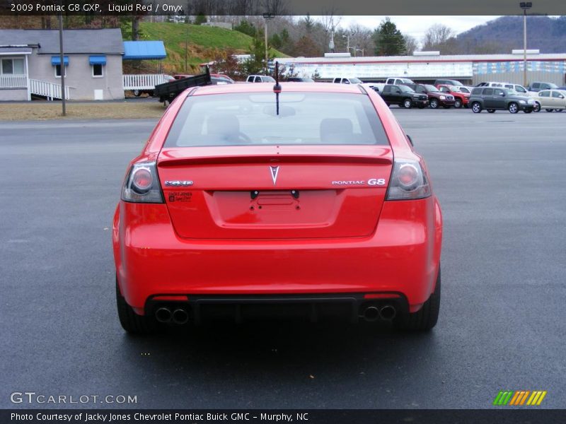 Liquid Red / Onyx 2009 Pontiac G8 GXP