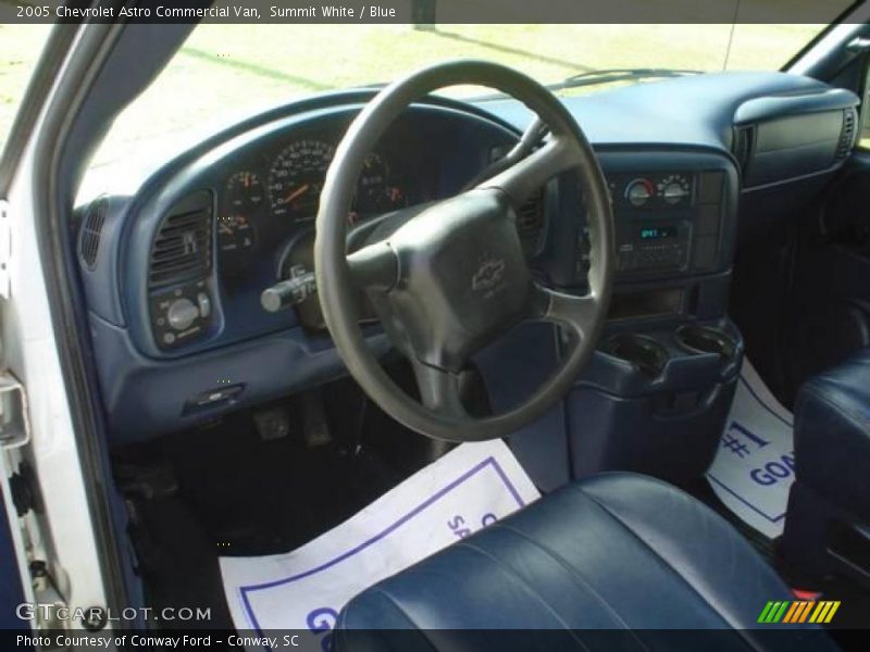 Summit White / Blue 2005 Chevrolet Astro Commercial Van