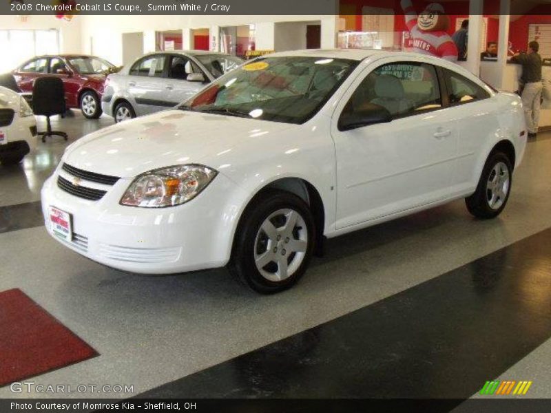 Summit White / Gray 2008 Chevrolet Cobalt LS Coupe