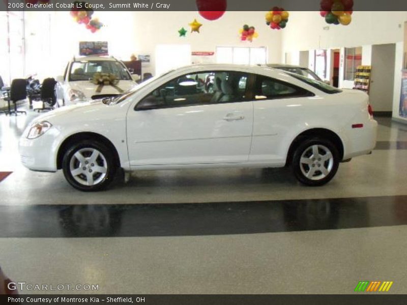 Summit White / Gray 2008 Chevrolet Cobalt LS Coupe