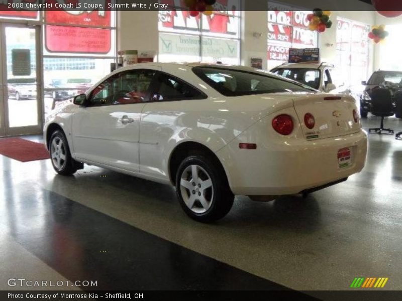 Summit White / Gray 2008 Chevrolet Cobalt LS Coupe
