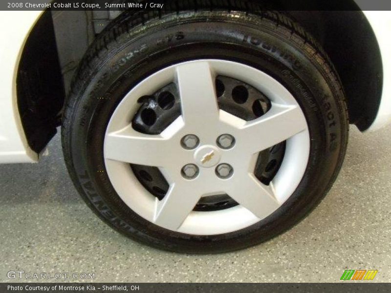 Summit White / Gray 2008 Chevrolet Cobalt LS Coupe