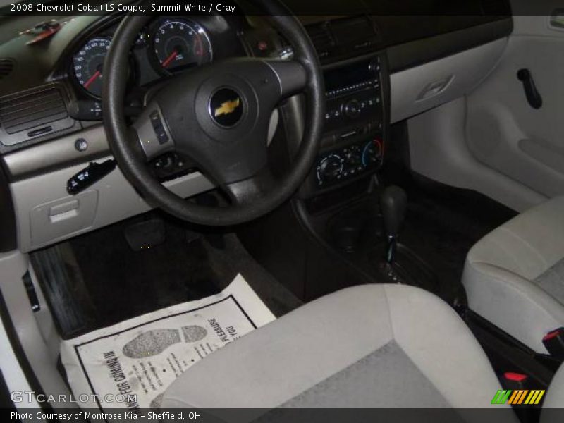 Summit White / Gray 2008 Chevrolet Cobalt LS Coupe