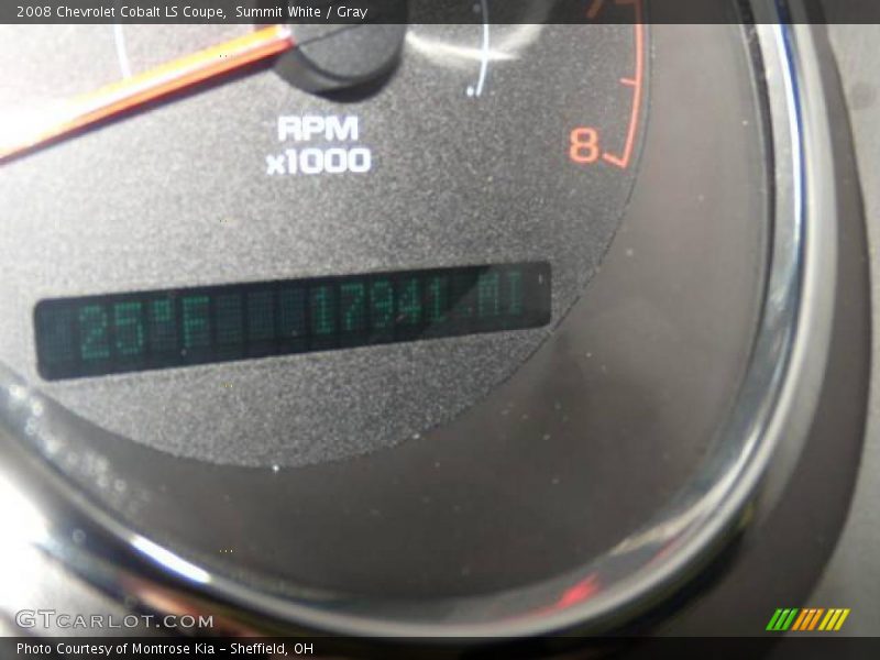 Summit White / Gray 2008 Chevrolet Cobalt LS Coupe