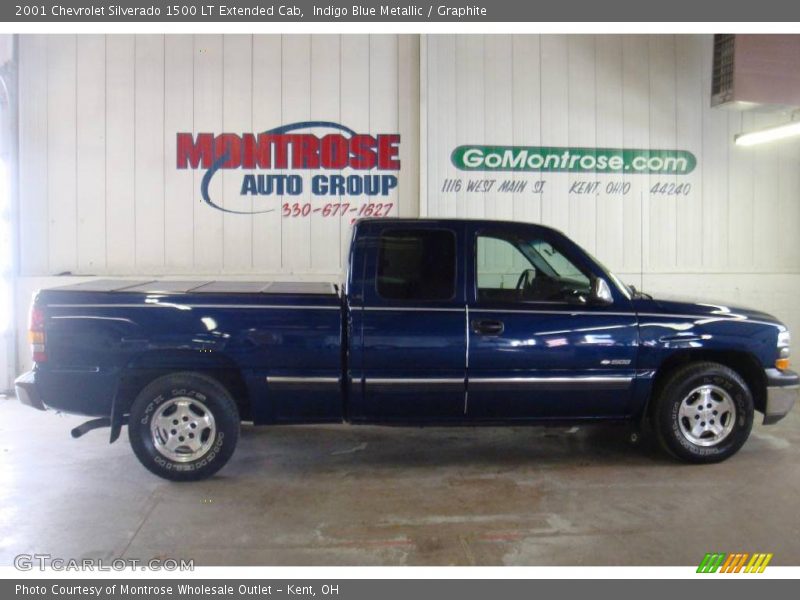 Indigo Blue Metallic / Graphite 2001 Chevrolet Silverado 1500 LT Extended Cab