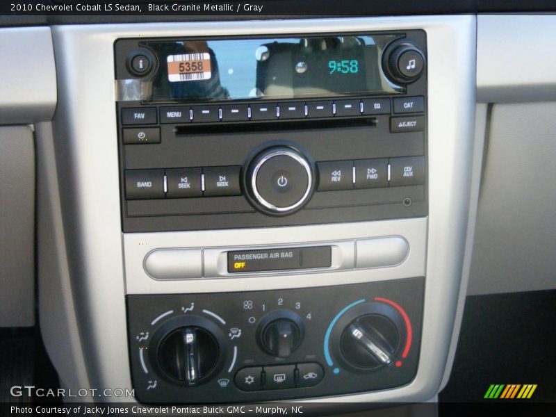 Black Granite Metallic / Gray 2010 Chevrolet Cobalt LS Sedan