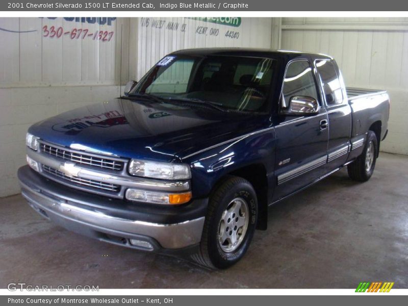 Indigo Blue Metallic / Graphite 2001 Chevrolet Silverado 1500 LT Extended Cab