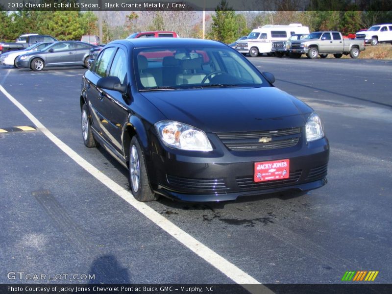 Black Granite Metallic / Gray 2010 Chevrolet Cobalt LS Sedan