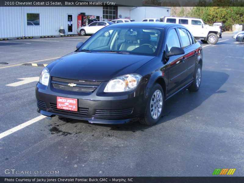Black Granite Metallic / Gray 2010 Chevrolet Cobalt LS Sedan