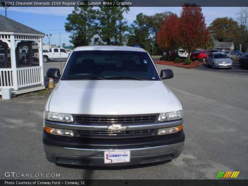 Summit White / Graphite 2001 Chevrolet Silverado 1500 Regular Cab
