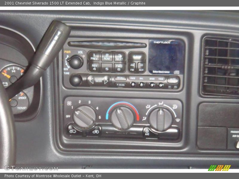 Indigo Blue Metallic / Graphite 2001 Chevrolet Silverado 1500 LT Extended Cab