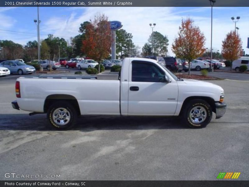 Summit White / Graphite 2001 Chevrolet Silverado 1500 Regular Cab
